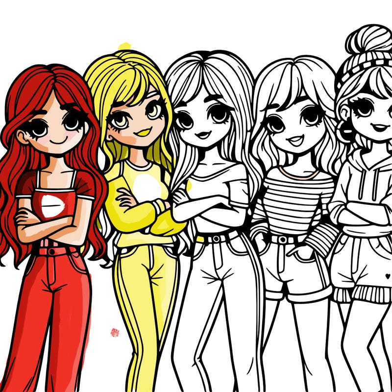 group of girl friends