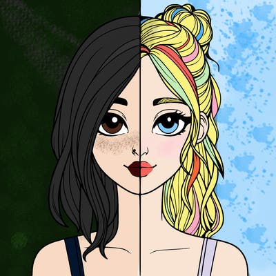 realistic girl split