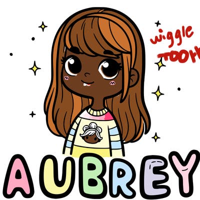 the word aubrey with a girl