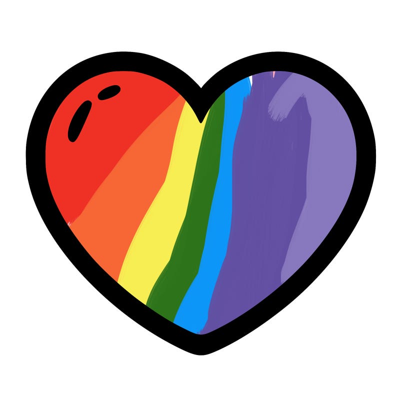 a blank heart