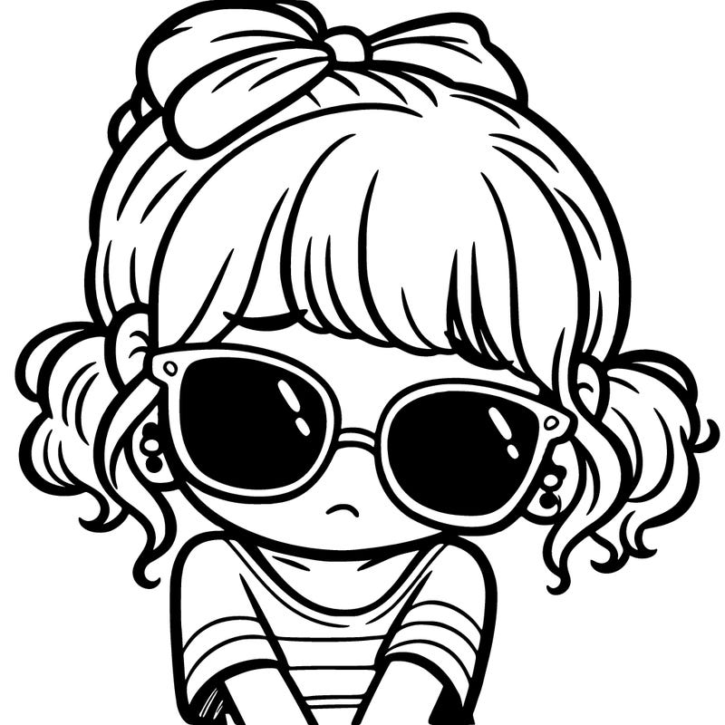 girl with sunglasses down