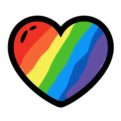 a blank heart