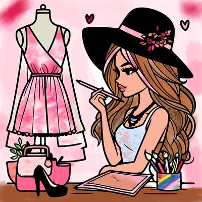 a stylish fashion designer