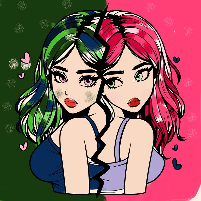 realistic girl split