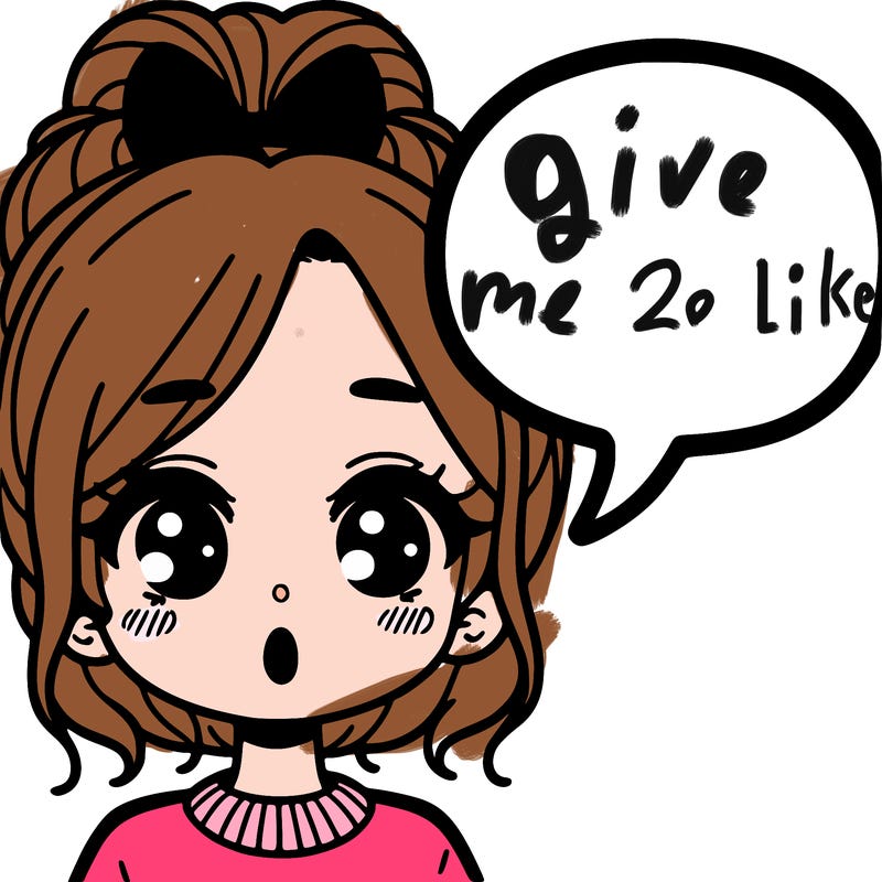 a girl with a word bubble by her mouth