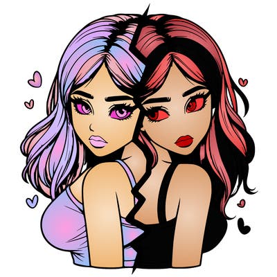 realistic girl split