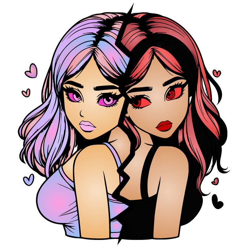 realistic girl split