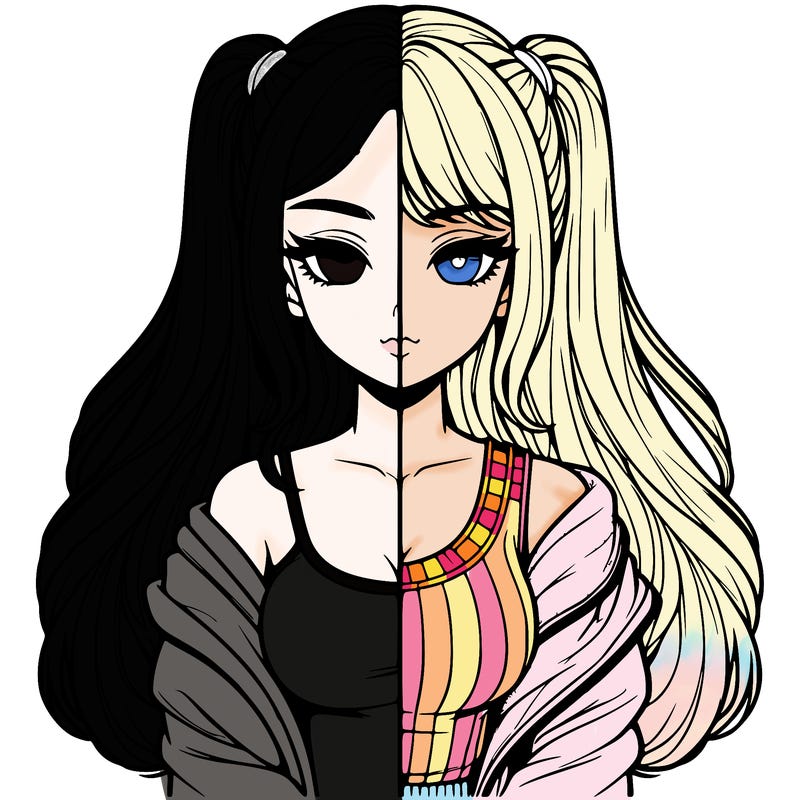 realistic girl split