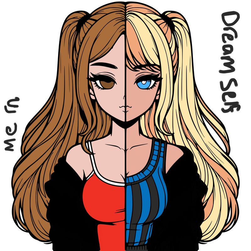 realistic girl split