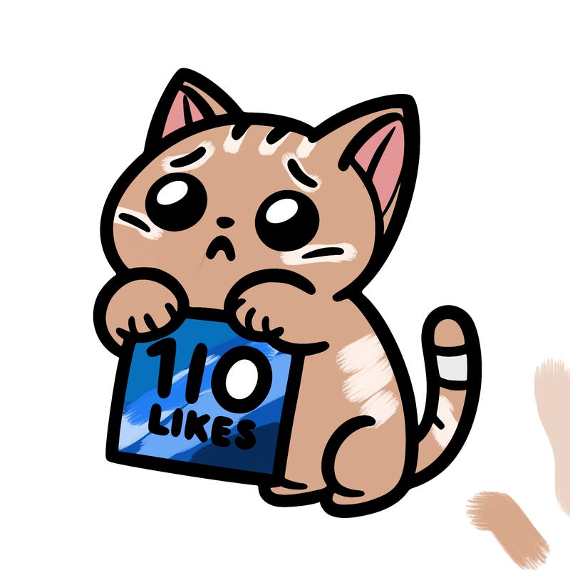 a cat begging for 10 likes
