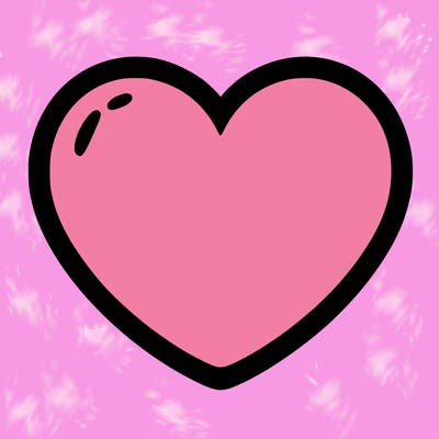 a blank heart