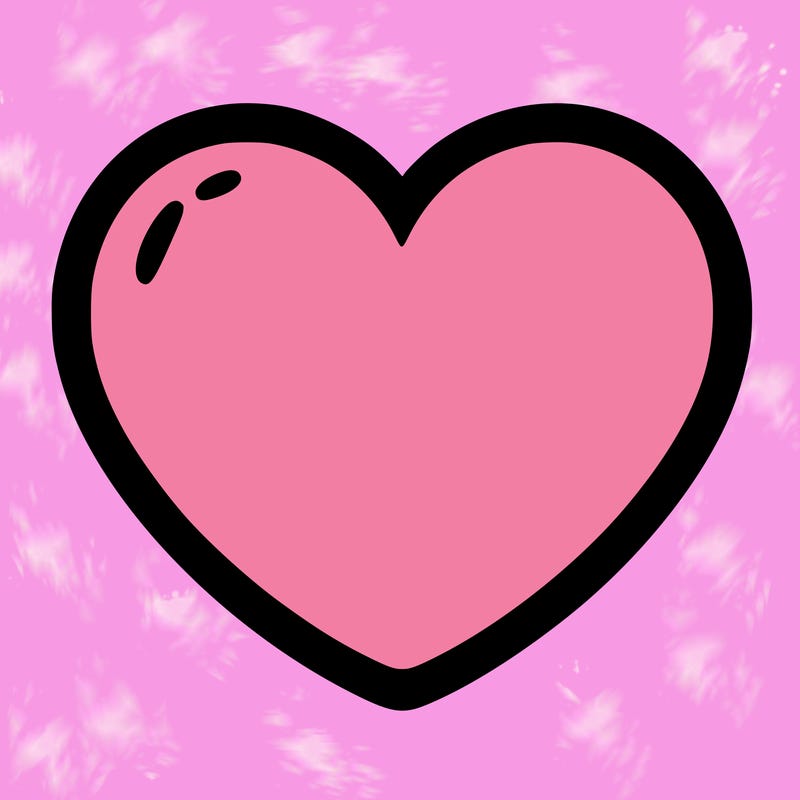 a blank heart