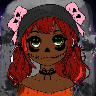 realistic girl halloween