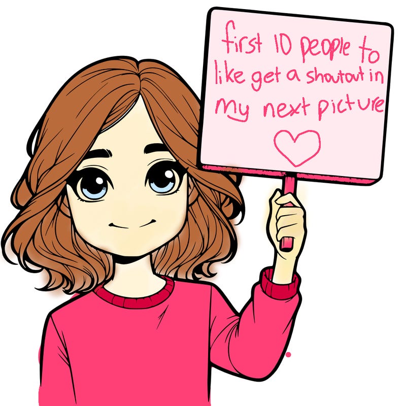 realistic girl holding up a sign