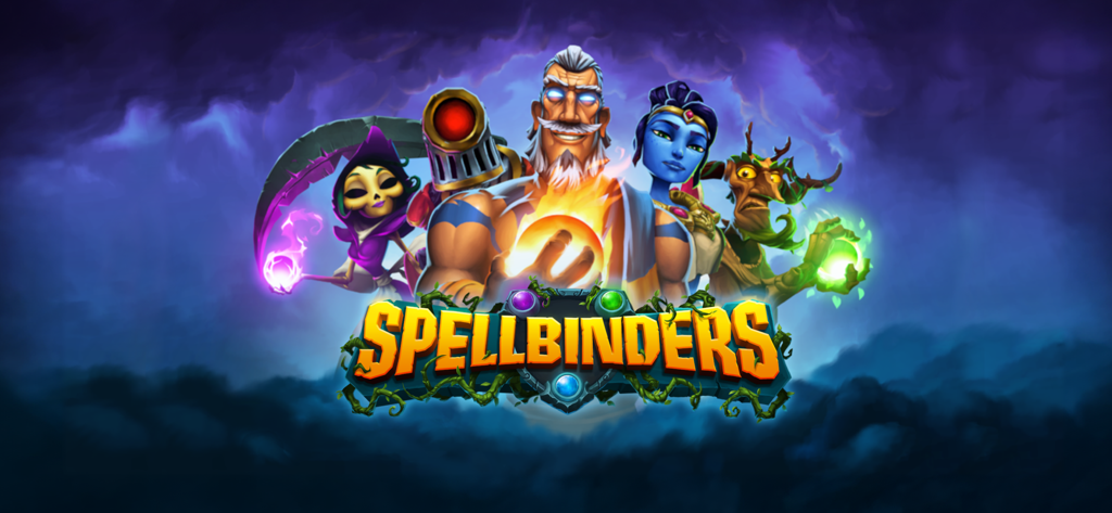 Spellbinders - Spellbinders mobile game banner featuring fantasy titan characters