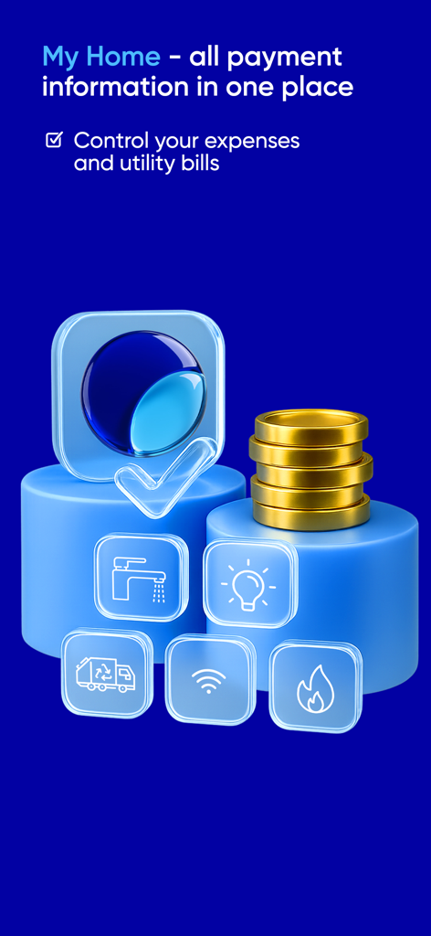 OSON app My Home feature for managing utility bills and expenses