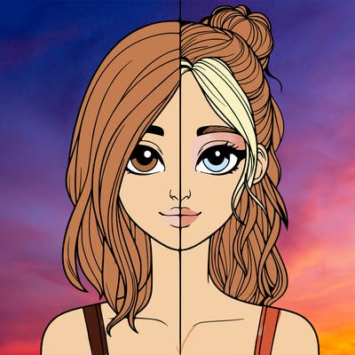 realistic girl split