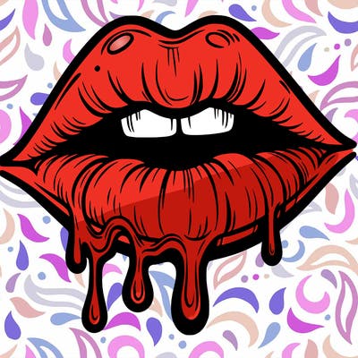 lips that look realistic and drip