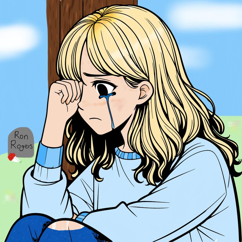 realistic girl crying in a corner