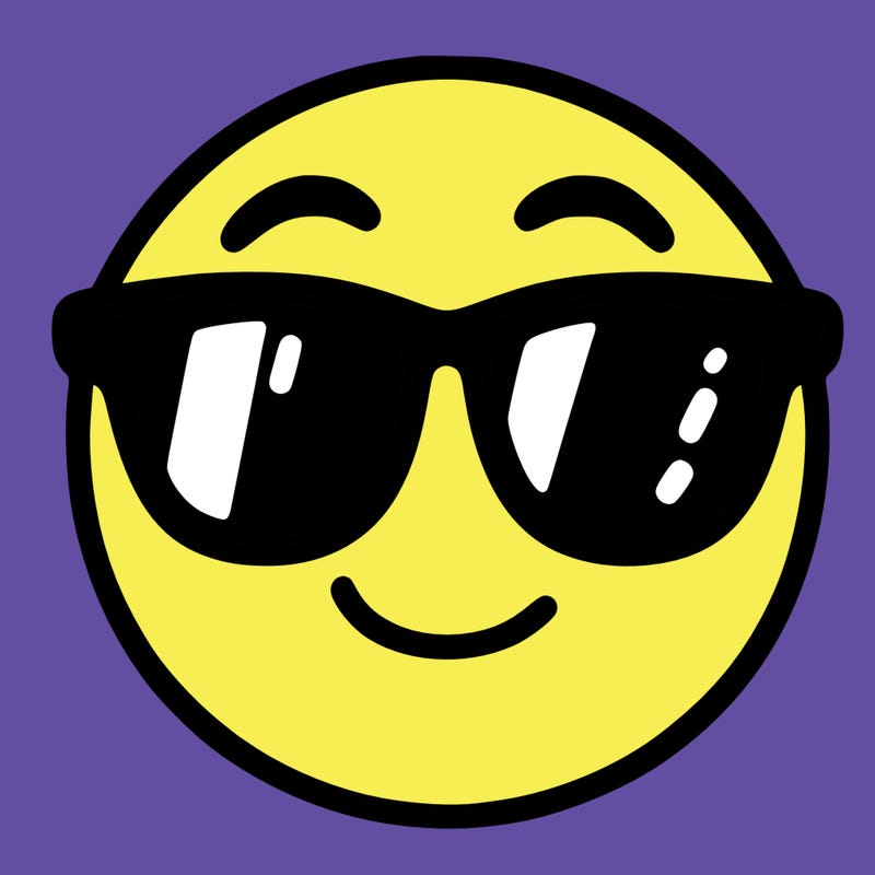 emoji with sunglasses