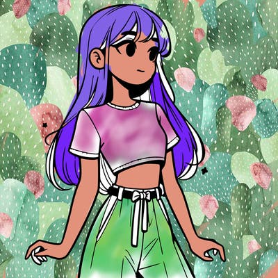 girl in a cute crop top