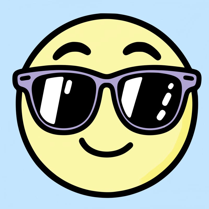 emoji with sunglasses