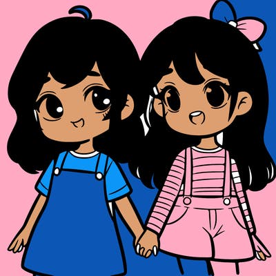 two girls