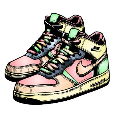 realistic nike air shoes