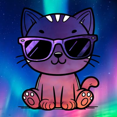 cat with sunglasses