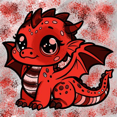 cute baby dragon