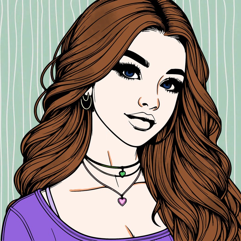 detailed realistic girl