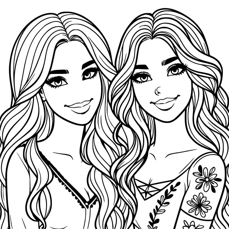 beautiful best friends women smiling