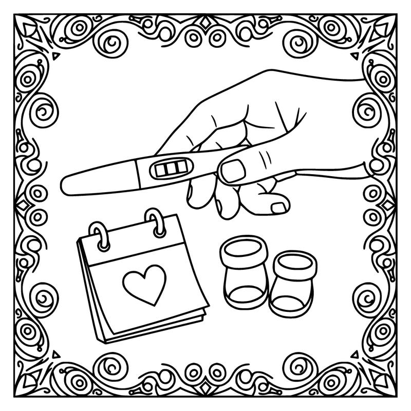 pregnancy test announcement