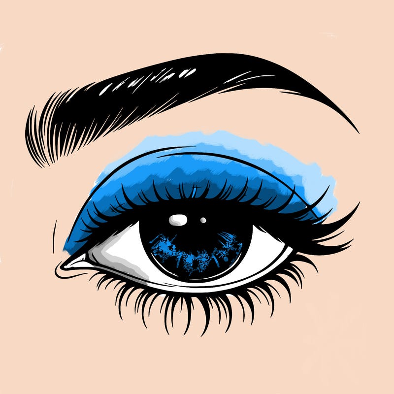 eye closed realistic