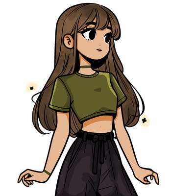 girl in a cute crop top