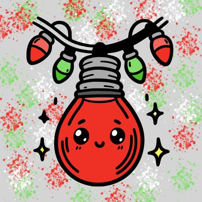 small bulb of a garland