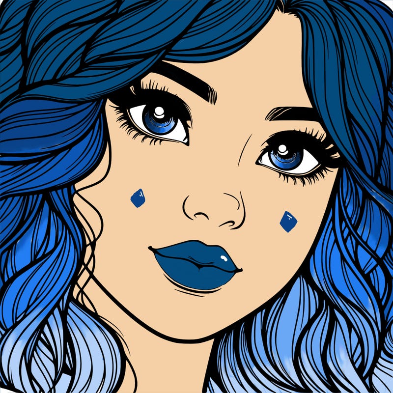 beautiful realistic girl close up to the camera with wavy hair,