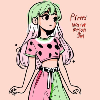 girl in a cute crop top