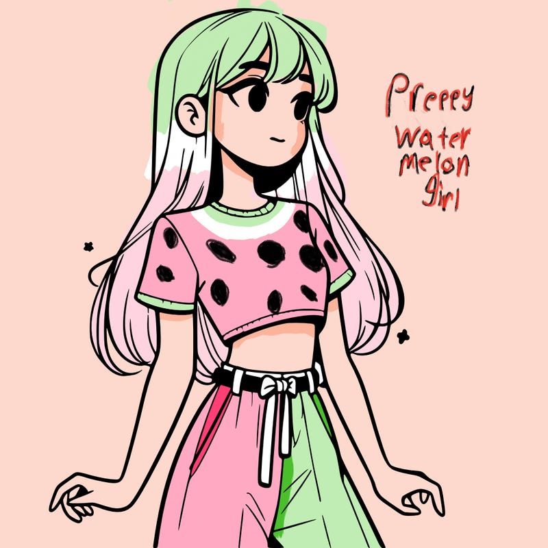 girl in a cute crop top