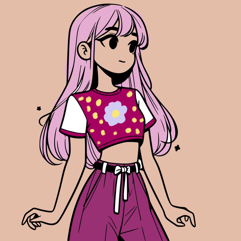 girl in a cute crop top