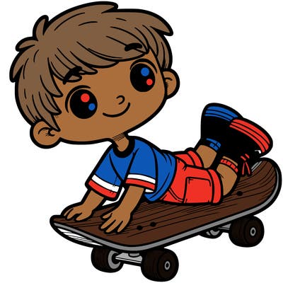 boy with skateboard