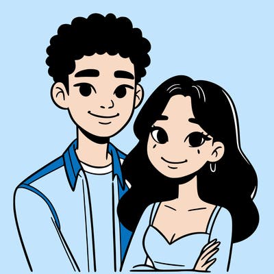 black woman and asian man couple