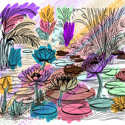 monet's water lilies