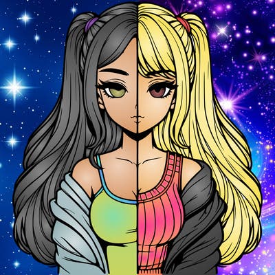 realistic girl split