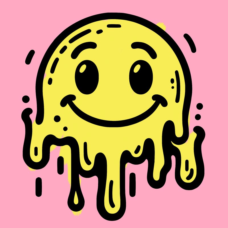 drippy smiley face