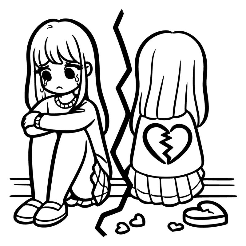 lonely broken hearted girl