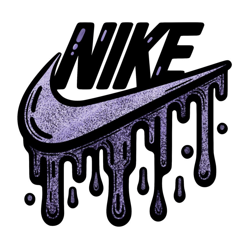 dripping nike logo