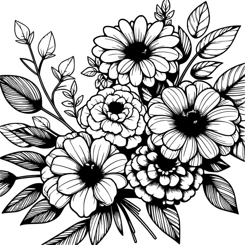 beautiful flowers realistic