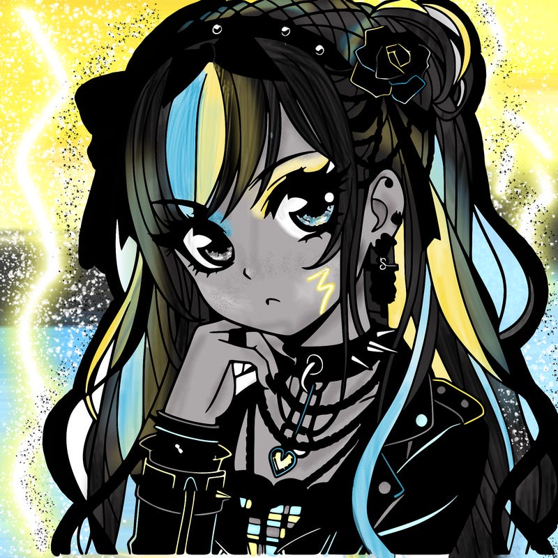 goth anime girl