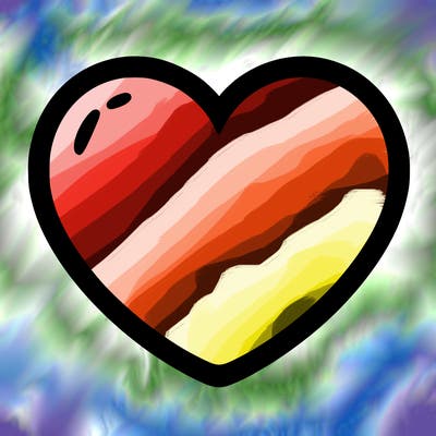 a blank heart